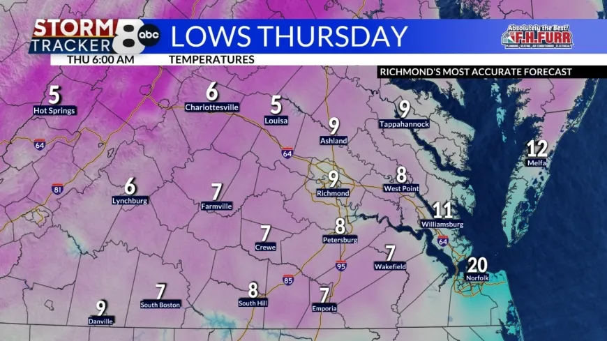 StormTracker 8: Single digits for most tonight; then slow warming