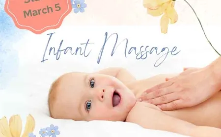 Infant Massage Class – Register Now! Class Begins March 5