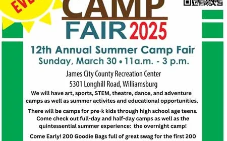 Summer Camp Fair 2025 – Sunday March 30th, 11 am – 3 pm at the JCC Rec Center