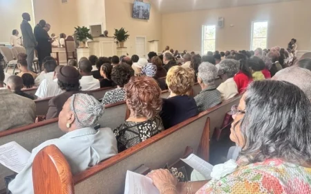 ‘Hallelujah’: The Promise Land Baptist Church reopens after devastating fire