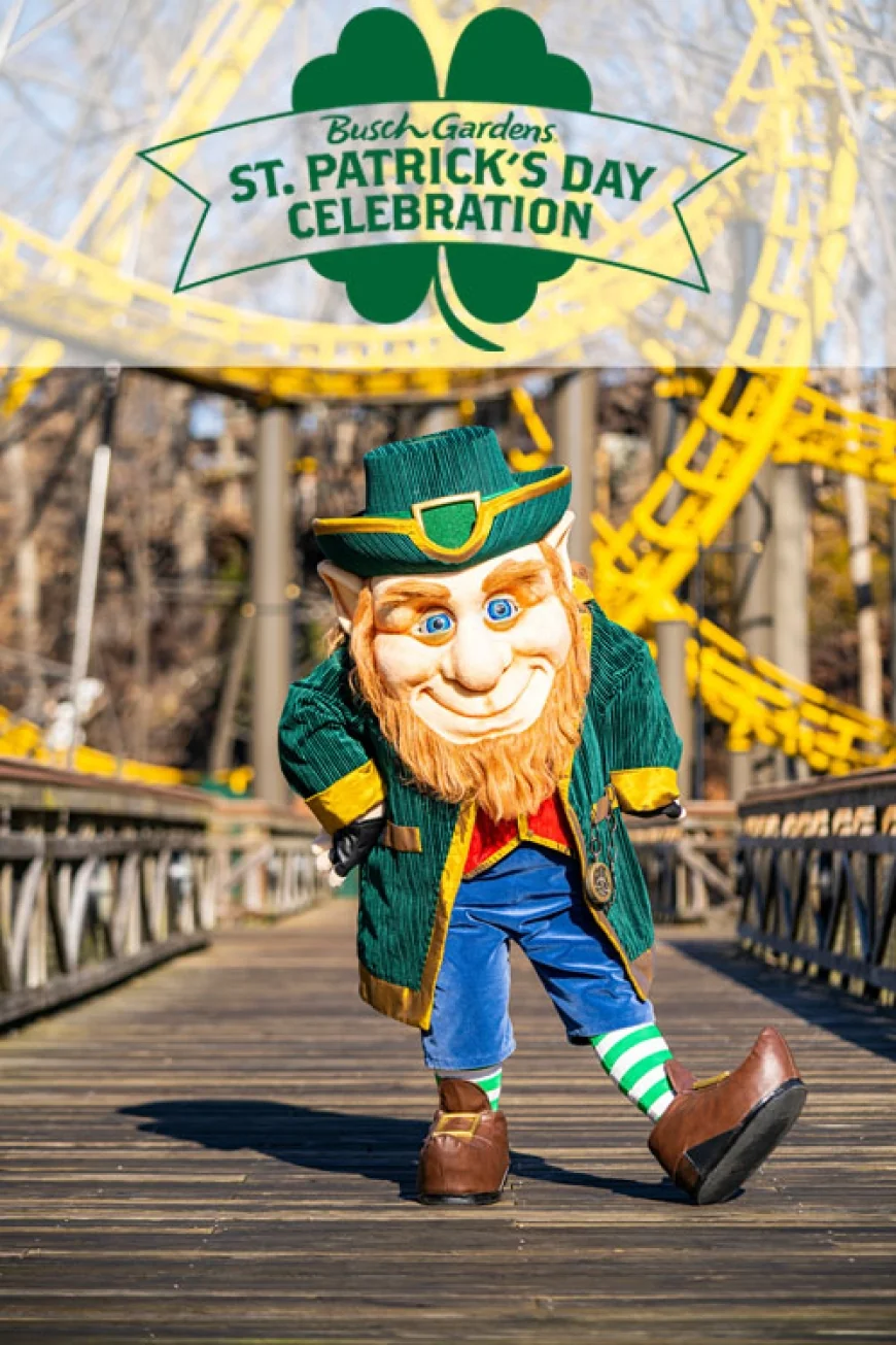 Busch Gardens St. Patrick’s Day Celebration 2025 – Select Dates March 13-17