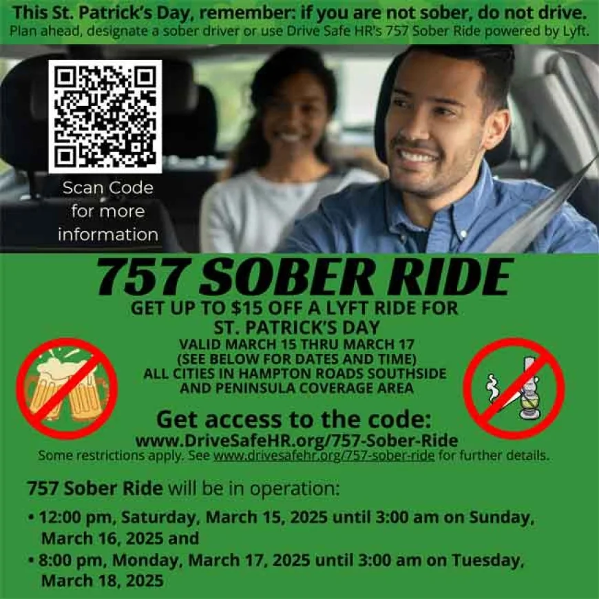 757 Sober Ride for St. Patricks Day Celebrations