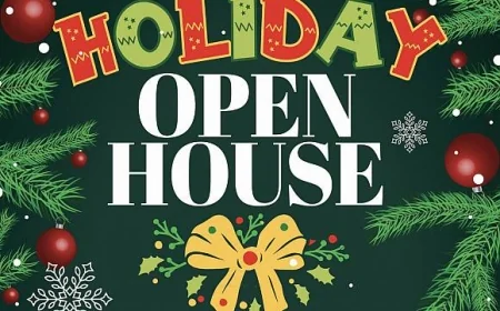 On Sunday, November 23, 2025 at 01:00 pm - TOWN OF CLARKSVILLE: Christmas Holiday Open House
