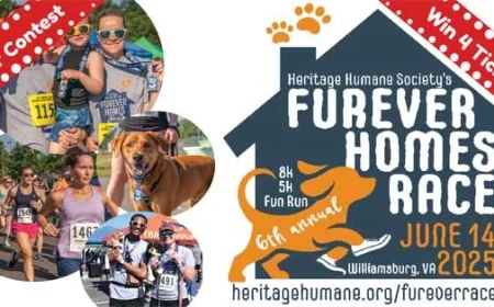 Win 4 Tickets to FURever Homes 8k, 5k and/or 1 Mile Fun Run