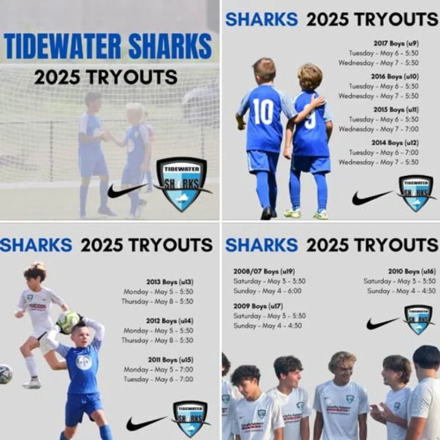 Tryouts – Tidewater Sharks Youth Soccer