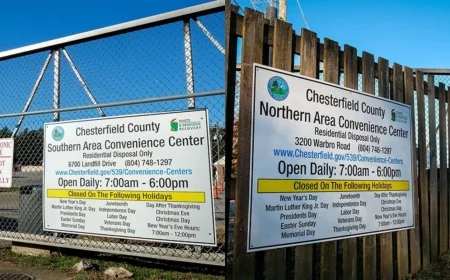 Opening of express recycling lane announced for Chesterfield County