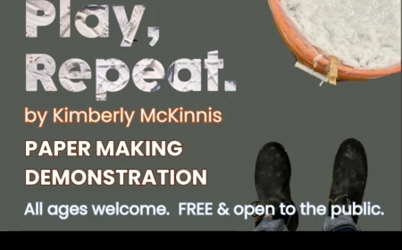 FREE Paper Making Demonstration with exhibiting artist, Kimberly McKinnis at the Offsite Gallery