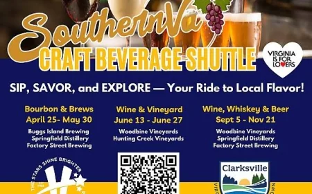 On Friday, September 12, 2025 at 11:30 am - TOWN OF CLARKSVILLE: Sip, Savor and Explore - Your Ride to Local Flavor! / Wine, Whiskey and Beer