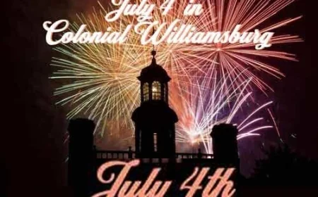 Where to Eat in Colonial Williamsburg on July 4, 2025