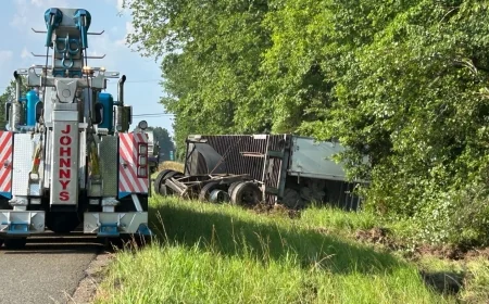 Wrong-way driver hits tractor-trailer, causing it to flip in Prince George: VSP