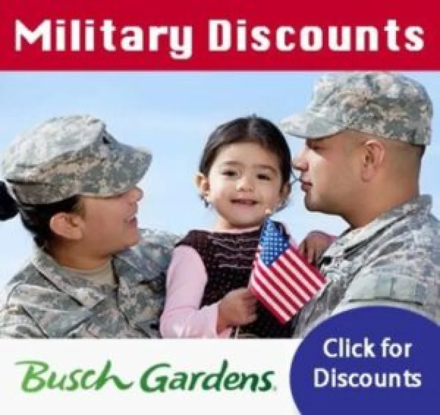Busch Gardens Waves of Honor, Admission for Veterans*, and Military Pass – more info