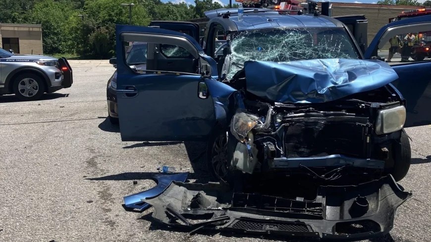 Over-100 mph pursuit ends in crash in Petersburg, state trooper’s windshield smashed