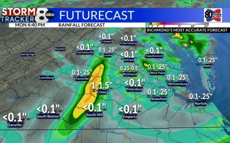 Flood watch in effect for some Central Virginia areas