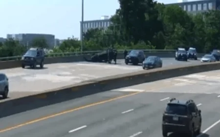 Crash involving overturned vehicle causes delays on I-195 in Richmond