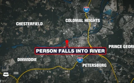 Male falls into Appomattox while fishing, Petersburg first responders searching for him