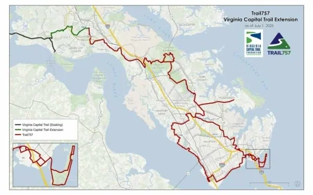 The Capital Trail expands from Jamestown High School to Colonial Williamsburg