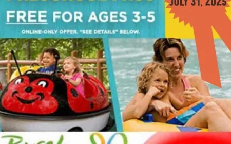 FREE Busch Gardens  – 2 Park Preschool Pass 2025 – GET IT BY JULY 31, 2025