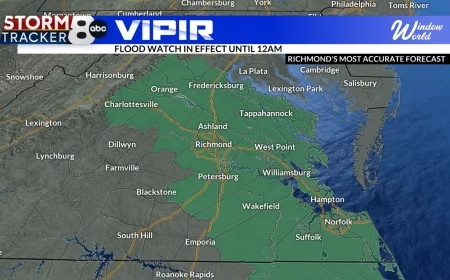 Flood watch issued for most of Central Virginia