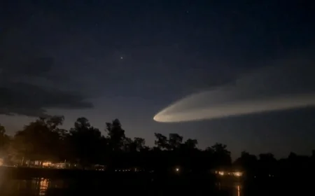 What was that light spotted in the sky over Virginia?