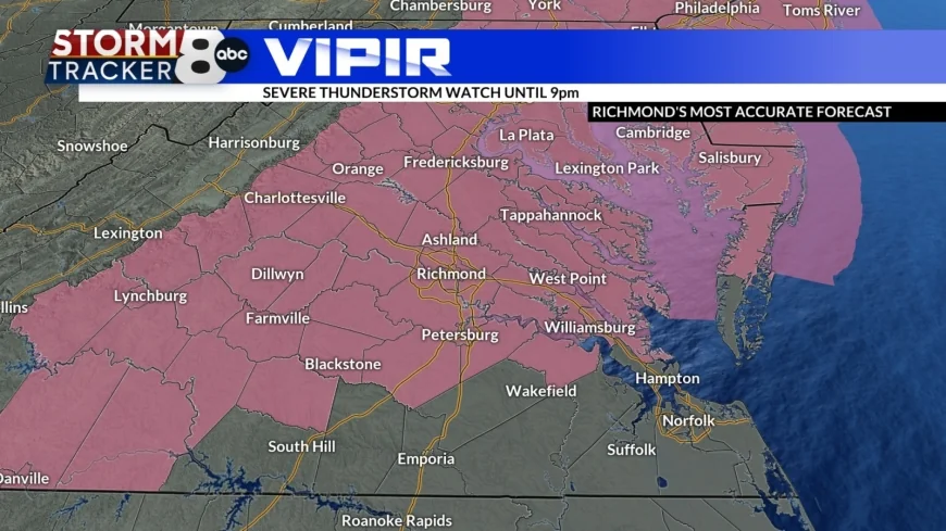 StormTracker8: Severe Thunderstorm Watch in effect until 9pm
