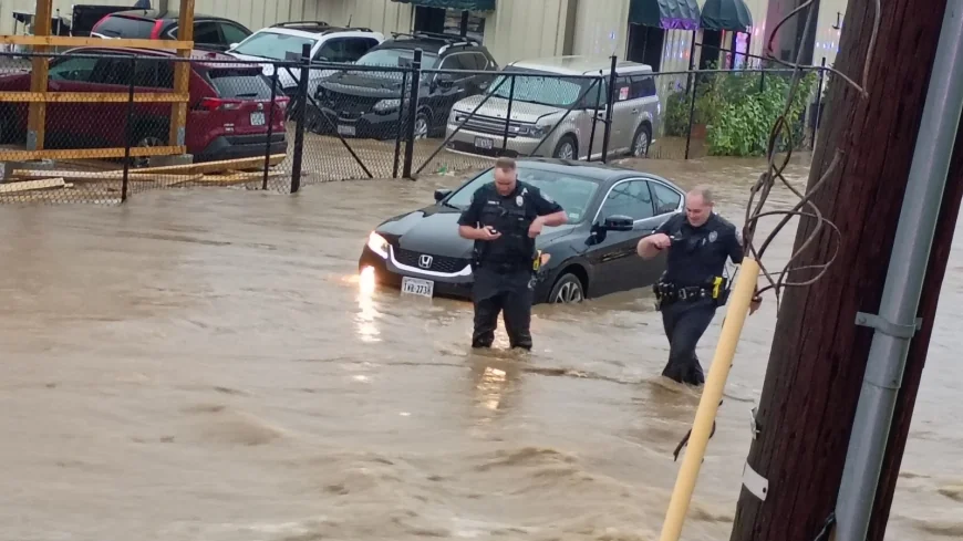 PHOTOS: Significant flooding washes out roads, fills backyards in Prince Edward