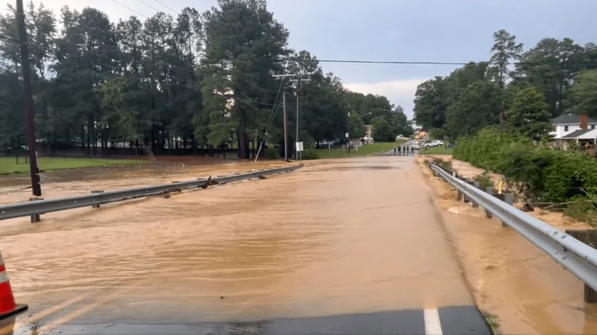 Chesterfield roadway closed due to severe flooding
