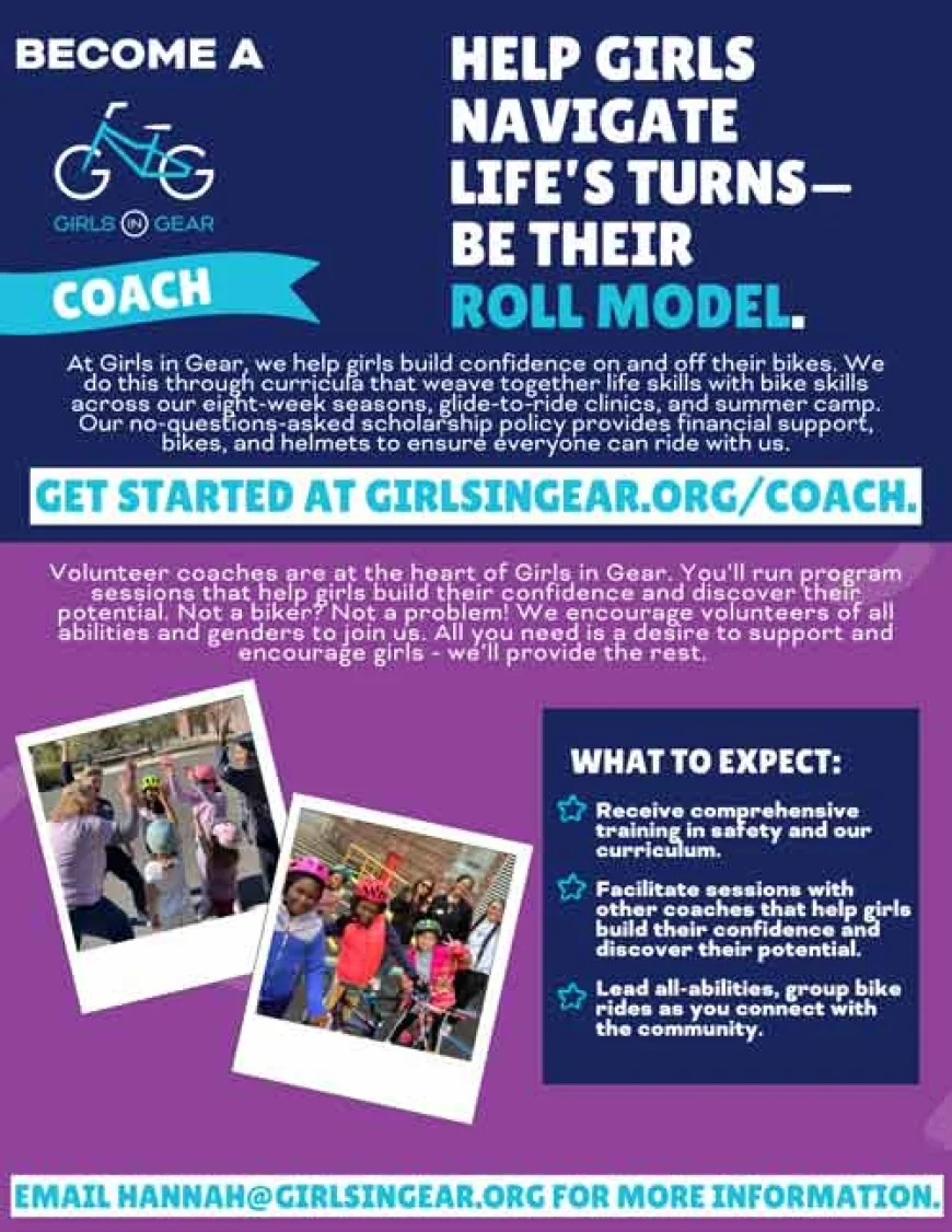 Volunteer Coaches for Girls in Gear