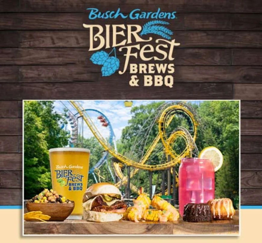 Bier Fest at Busch Gardens with more than 120 Craft Beers PLUS Live Music