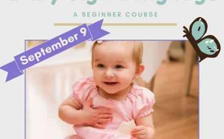 Intro to Baby Sign Language Class begins September 9