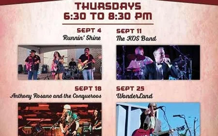 Rhythms on the Riverwalk FREE Concert Series Schedule for 2025 in Yorktown