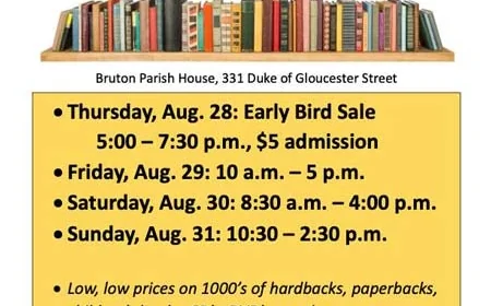Bruton Parish Labor Day Weekend Book Sale