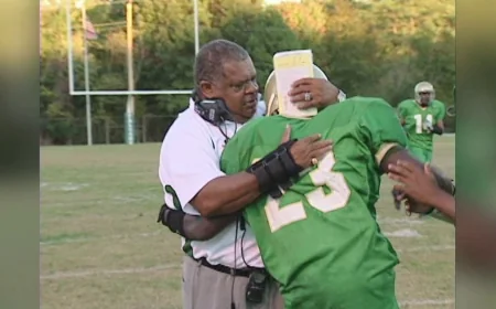 Huguenot High dedicates football field to former coach Richard McFee