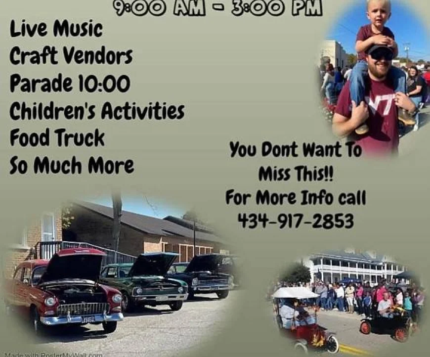 On Saturday, October 25, 2025 at 09:00 am - TOWN OF BOYDTON: Boydton Day 2025