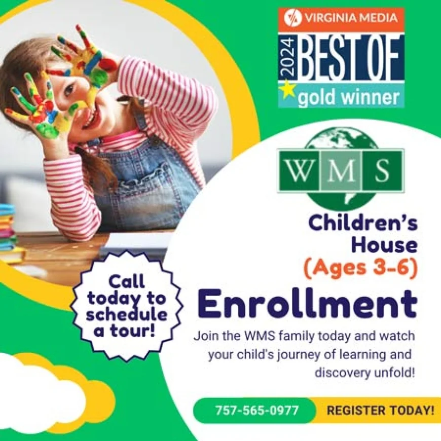 Williamsburg Montessori School – Enrolling for the Fall For Ages 3–6