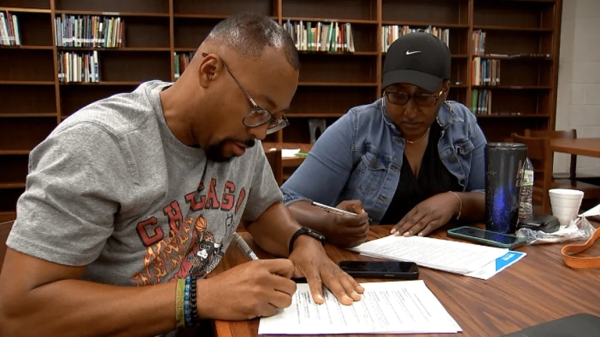 How are school districts making sure classrooms without full-time teachers are still meet learning goals?