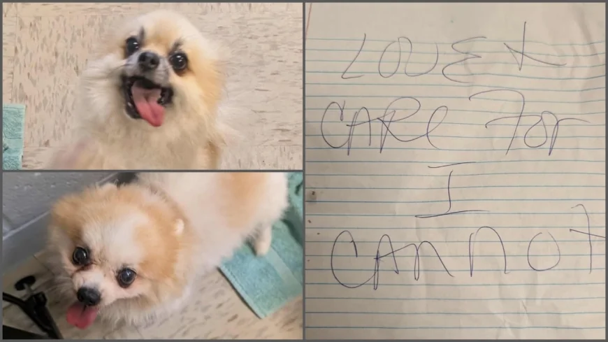‘Love + care for, I cannot’: Pomeranians abandoned at Colonial Heights mall