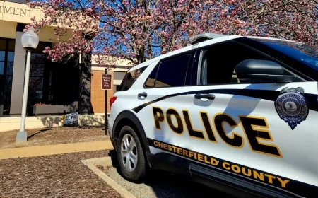 Driver in hospital after crash, vehicle overturns on Midlothian Turnpike in Chesterfield