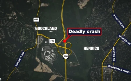 65-year-old woman killed in head-on Route 288 crash in Goochland County