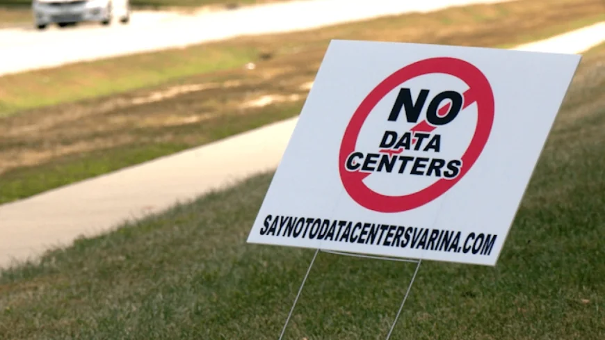 ‘The question is, why?’: Varina residents say anti-data center signs were stolen from private property