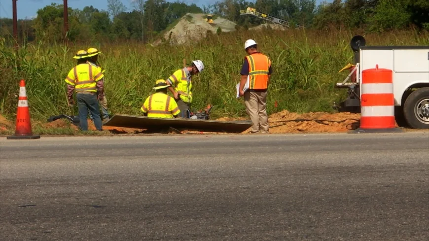 Goochland crews start adding another lane to Ashland Road, I-64 westbound ramp