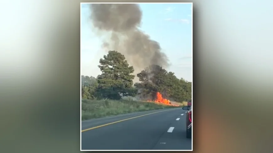 WATCH: Driver killed in fiery crash after truck shot at on I-295 in Hanover
