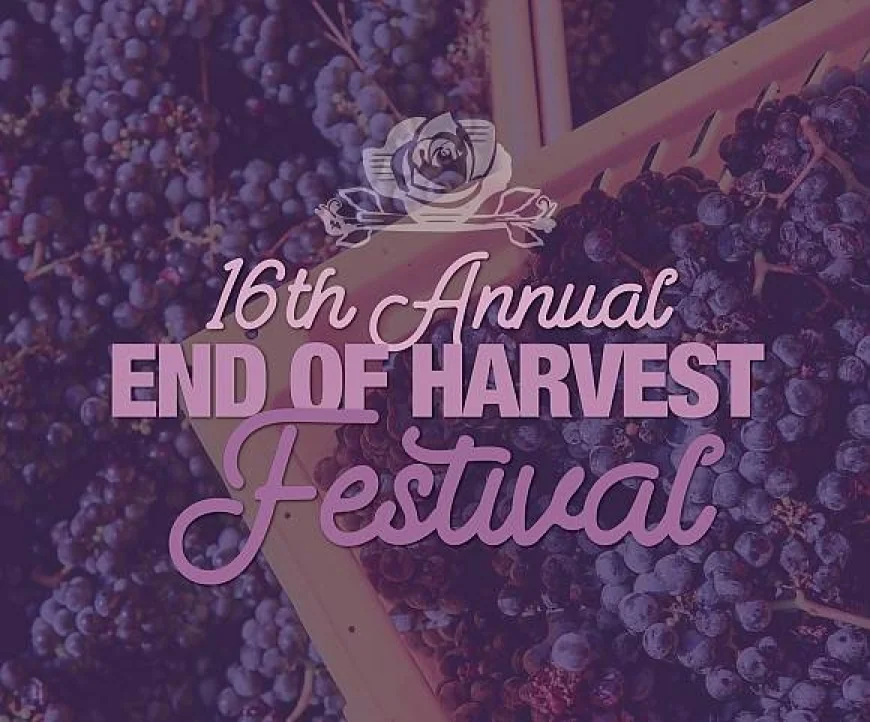 On Saturday, October 18, 2025 at 11:00 am - ROSEMONT WINERY: 16th Annual End of Harvest Festival 10-18-2025