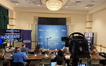 Neither Virginia gubernatorial candidate showed up to the post-debate interview