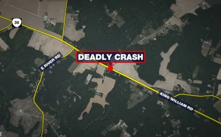 Driver dead, another seriously injured after two-vehicle crash in King William