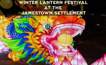 Winter Lantern Festival at the Jamestown Settlement