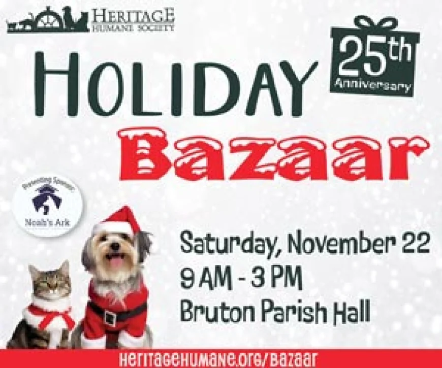 Holiday Bazaar to Benefit Local Homeless Pets on Nov. 22