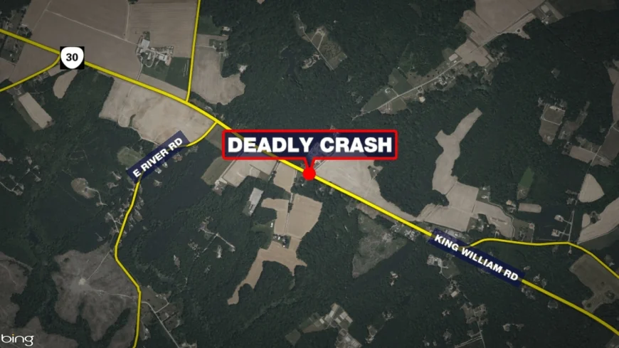 Driver dead, another seriously injured after two-vehicle crash in King William