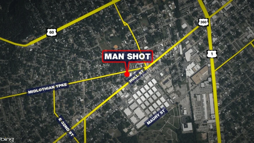 Man hospitalized after being shot on Midlothian Turnpike in Richmond