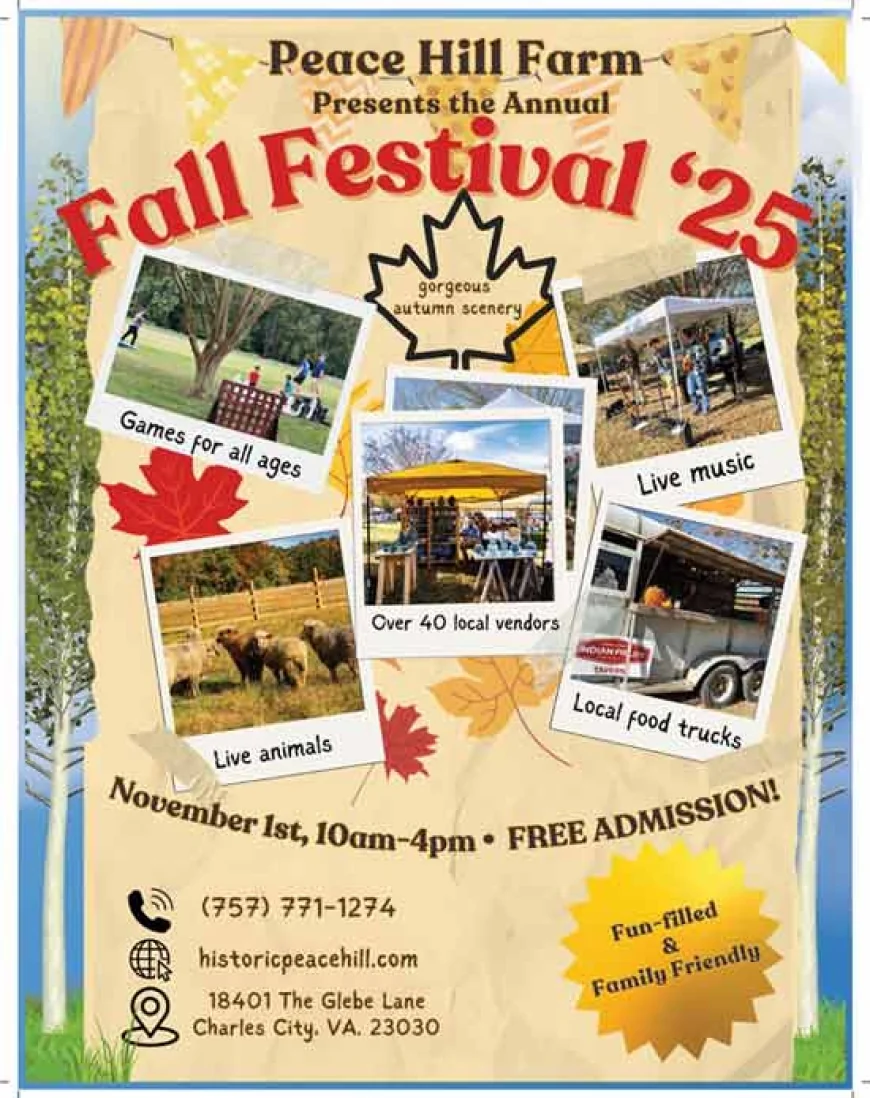 Fall Festival at Peace Hill Farm – Local Craft, Produce and Fiber Fair – Saturday, November 1