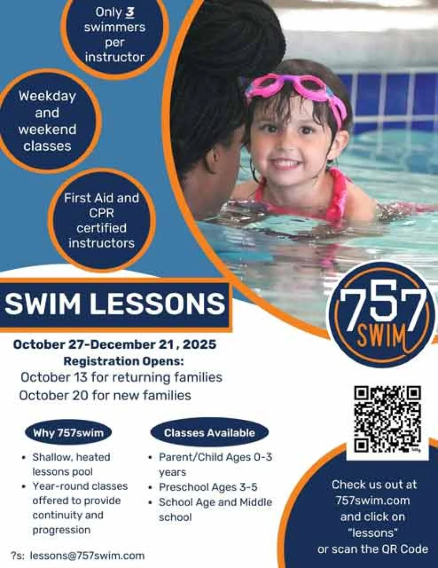Signup for Swim Lessons at 757swim! Lessons start October 27